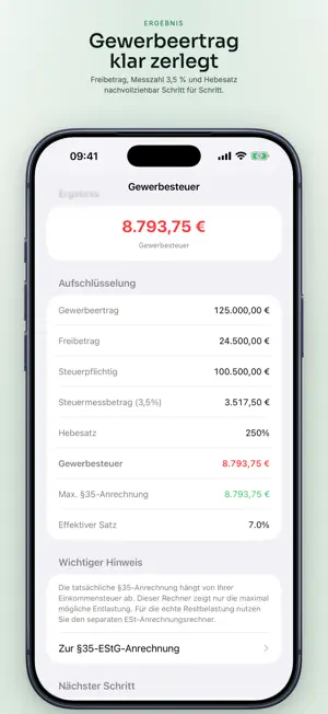 Gewerbesteuer Calc 2026 screenshot 2