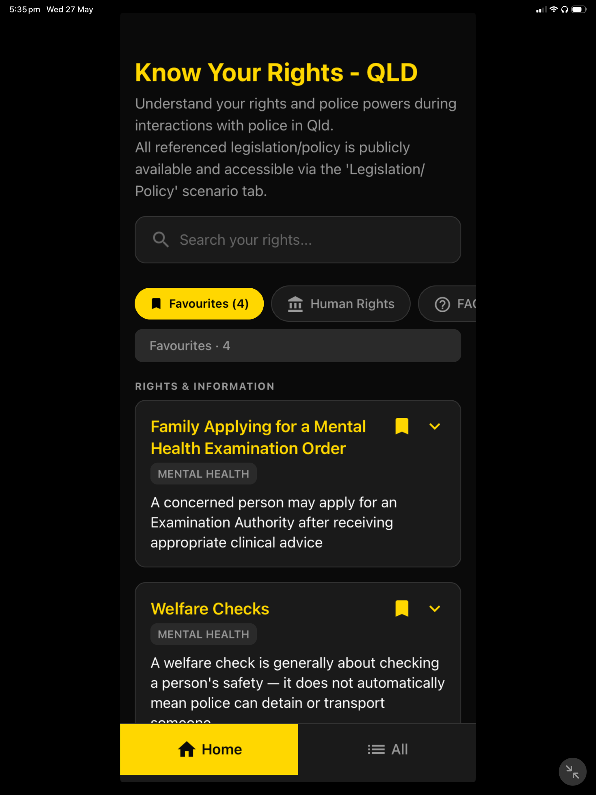 Know Your Rights QLD screenshot 18