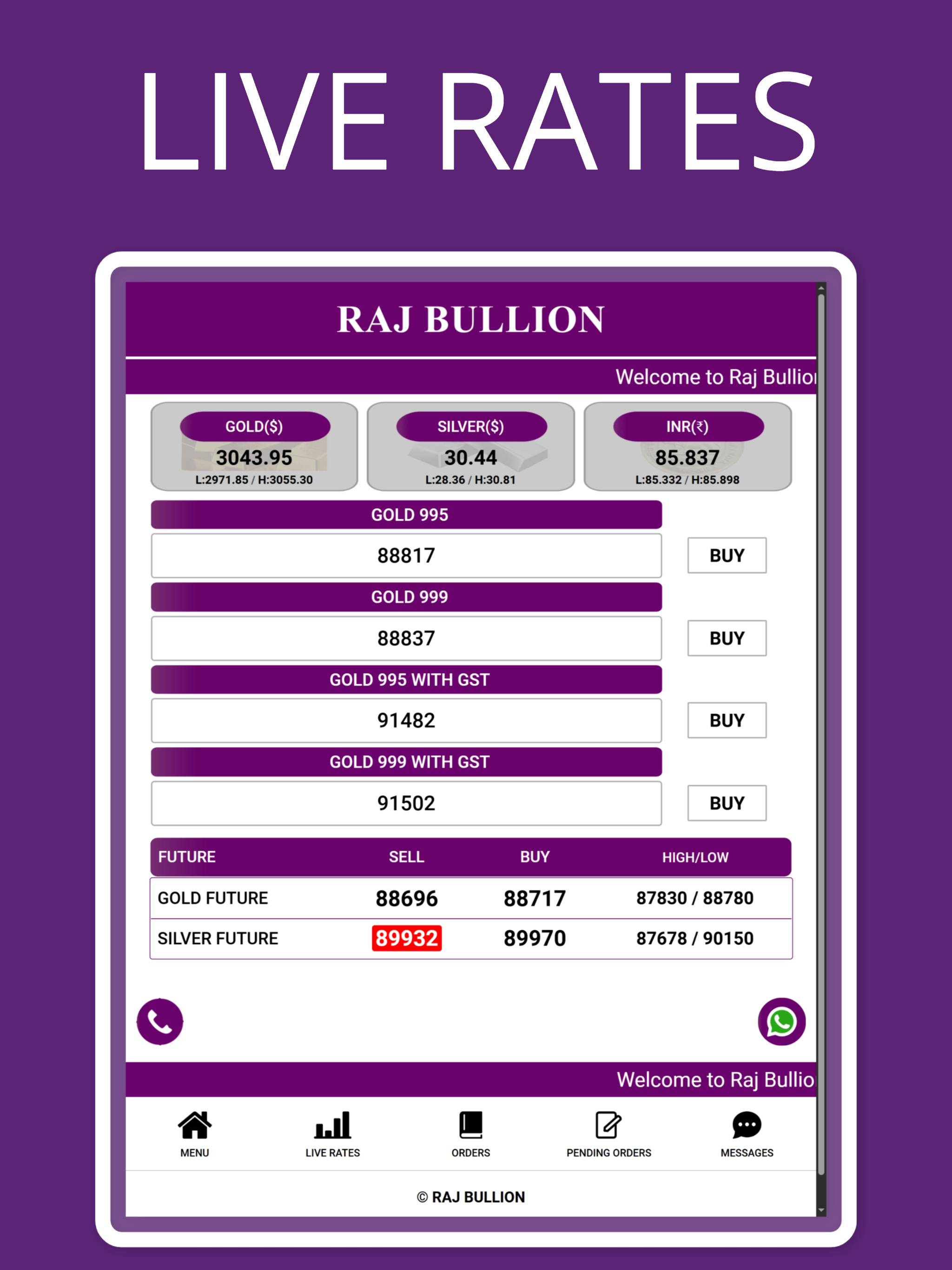 Raj Bullion screenshot 9