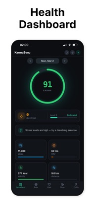 KarmaSync: Health Dashboard screenshot 1
