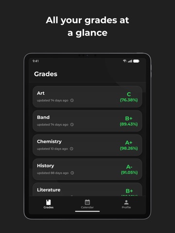 StudyBuddy - Schoology Grades iPad screenshot