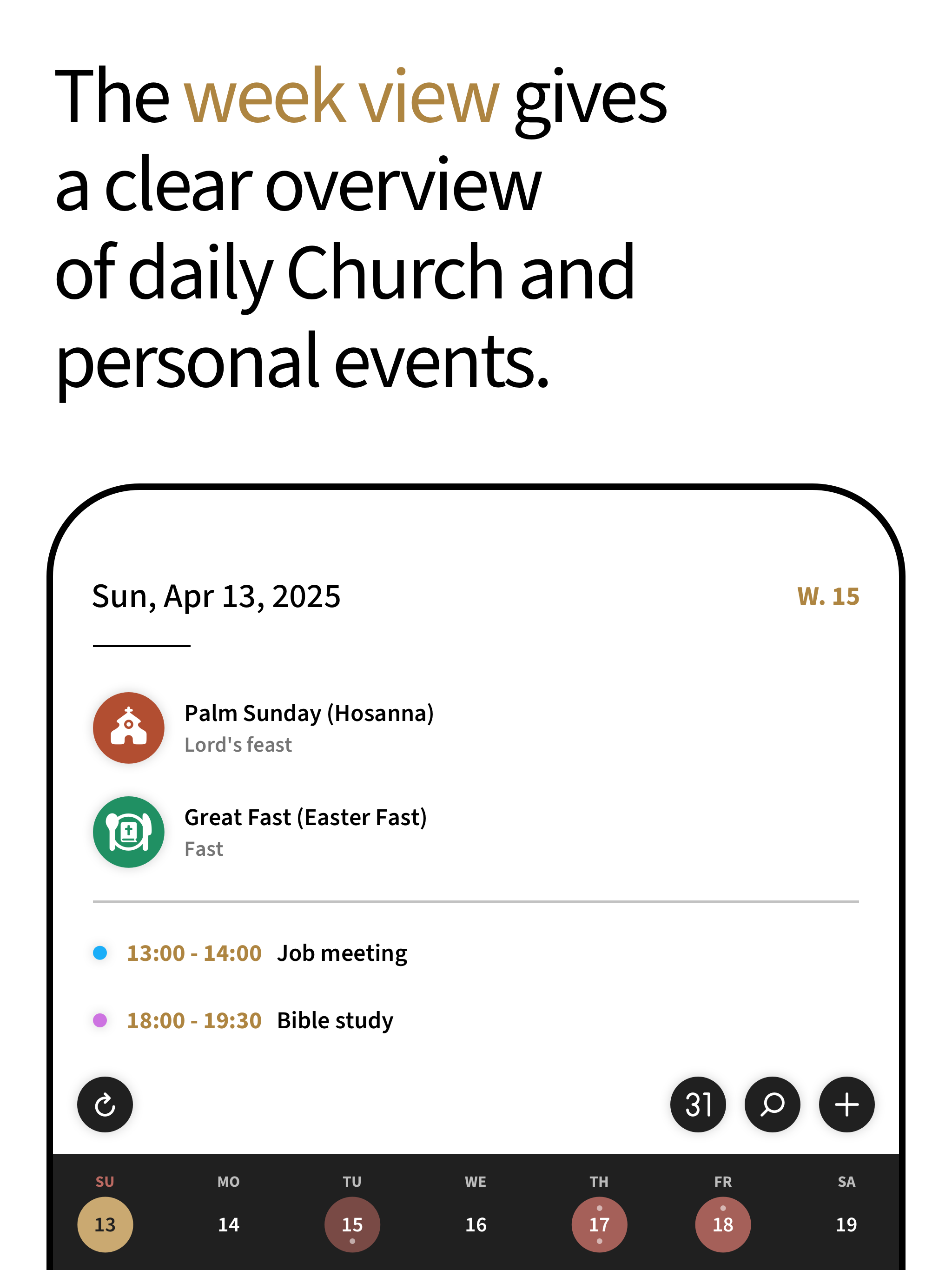 ChurchCal: Church Calendar