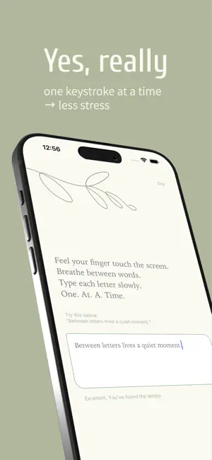 One at a Time: Mindful Typing screenshot 2
