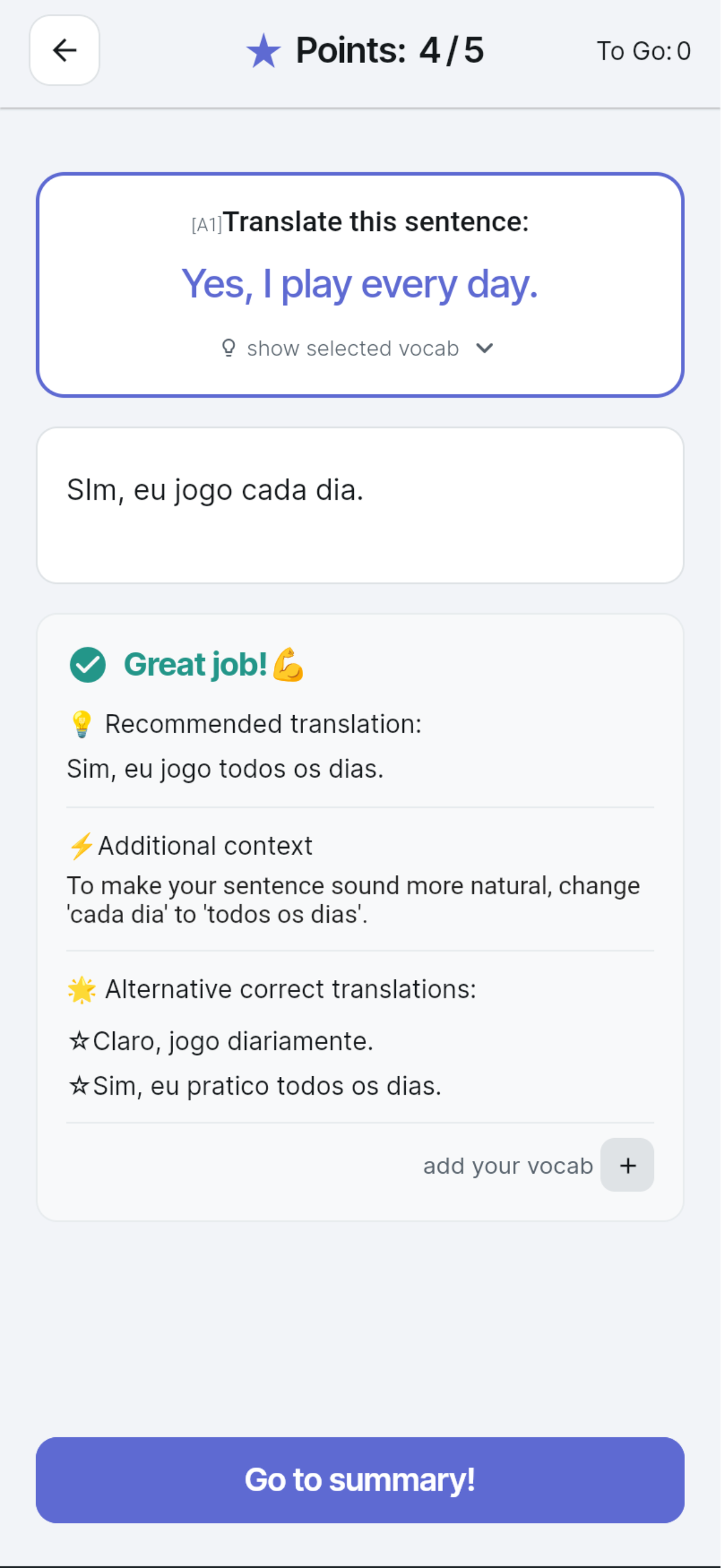 No-Guilt Zone: PT Portuguese screenshot 3