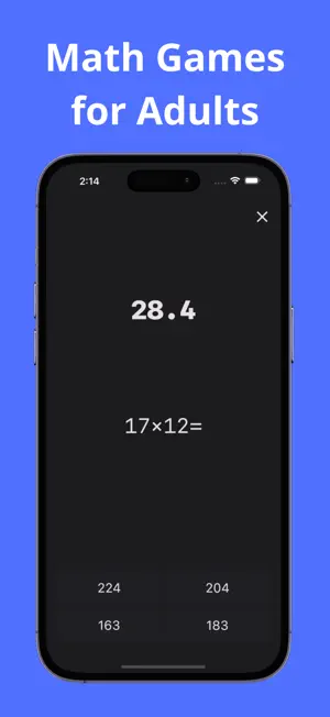 Math Games for Adults - Matzi screenshot 1