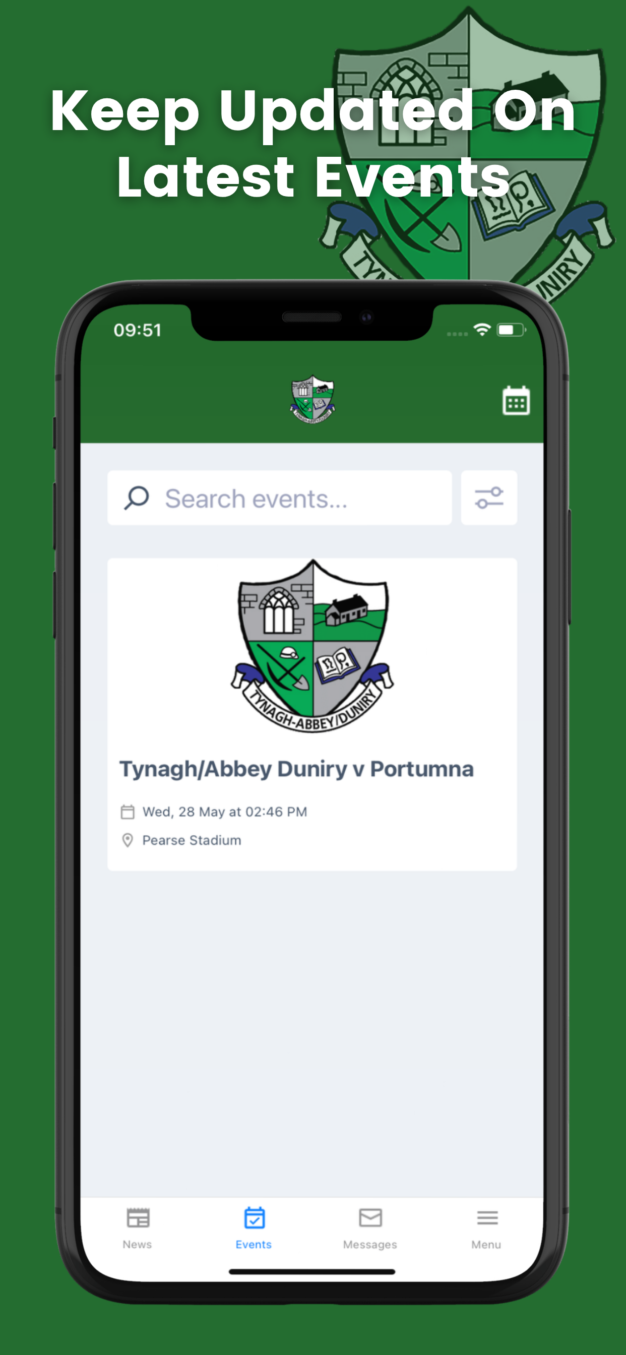 Tynagh Abbey Duniry GAA screenshot 3