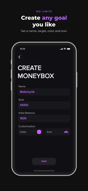 Moneybox: Savings Goal Tracker screenshot 3
