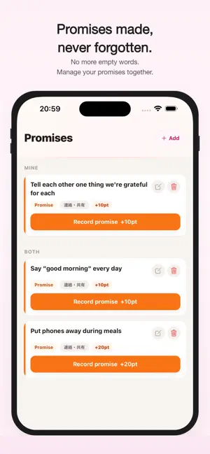 Pairlog–Couple's Diary&Promise screenshot 2