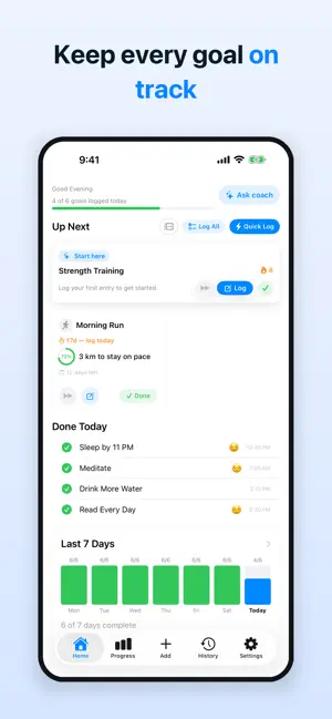 Uplift Me: Goals & Habits screenshot 1
