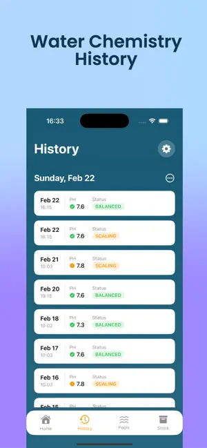 Pool Doc: Pool Chemical Log screenshot 3