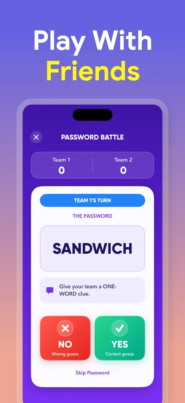 Screenshot #1 pour Password Group Party Game