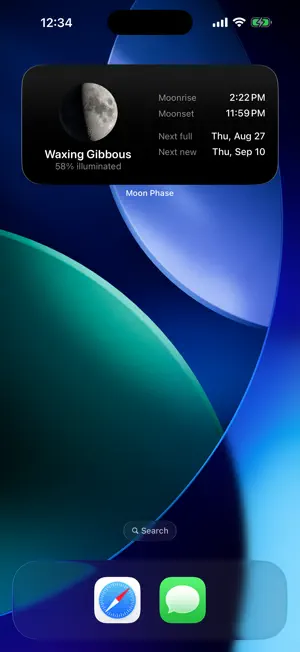 Simple Moon Widget screenshot 3