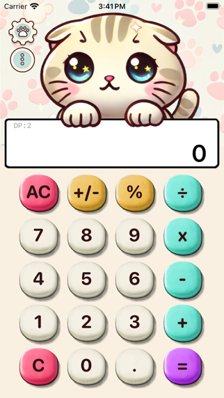 Screenshot #1 pour Happy Kitty Calculator