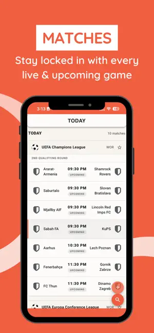 Soccer Live: Scores & Stats screenshot 1