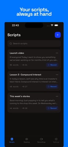 Roteiro: Teleprompter screenshot 1