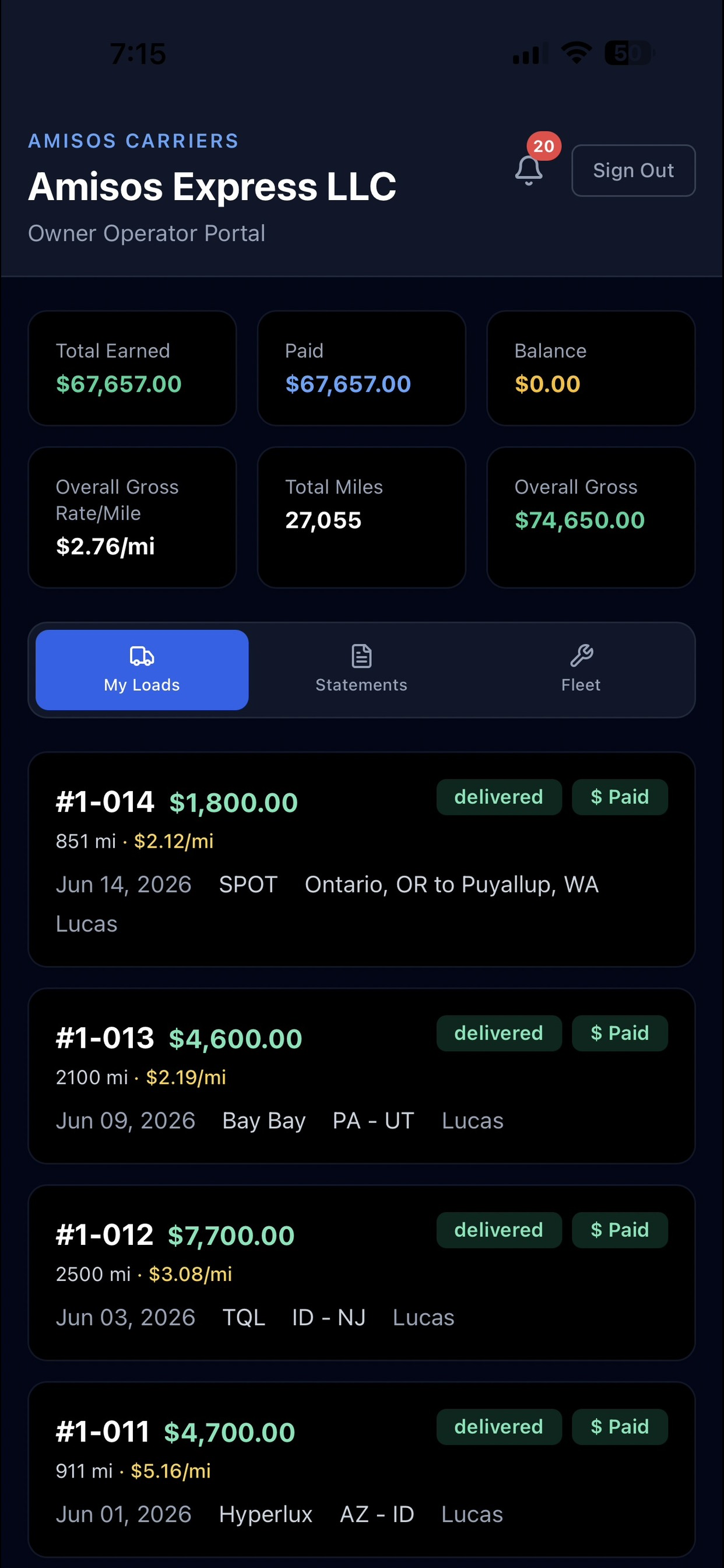 Amisos Carriers screenshot 2