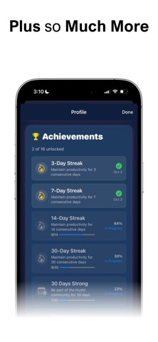 Hustlr: Focus & Productivity screenshot