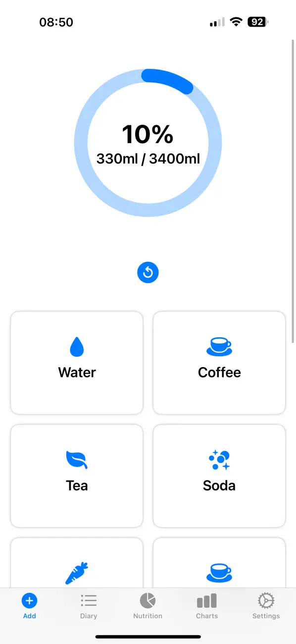 Screenshot #1 pour Forestflask Water Tracker