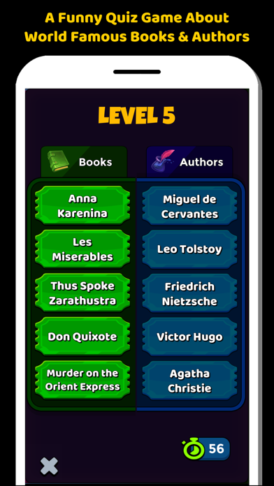 Books And Literature Quiz Game Screenshot
