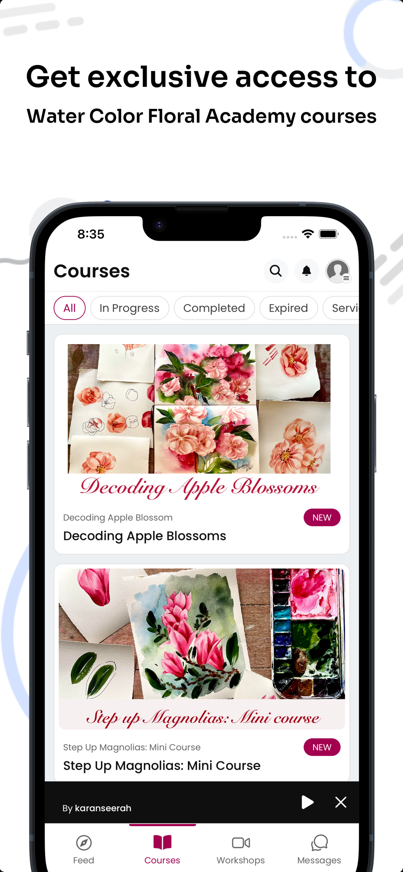 Water Color Floral Academy screenshot 3
