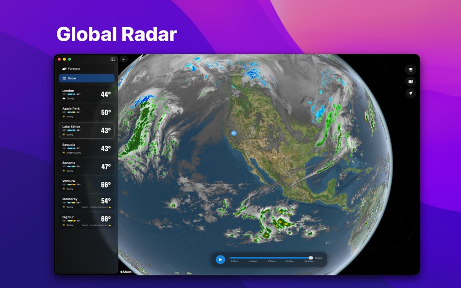 #3. Sunny: Weather Forecasts (macOS) Von: Condor Digital