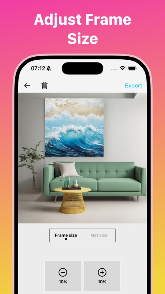 #5. Art Rooms Preview: FrameX AI (iOS) Podle: Aghdas Yilmaz