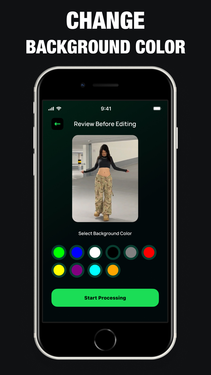 Removedor Fondo Video AI Verde
