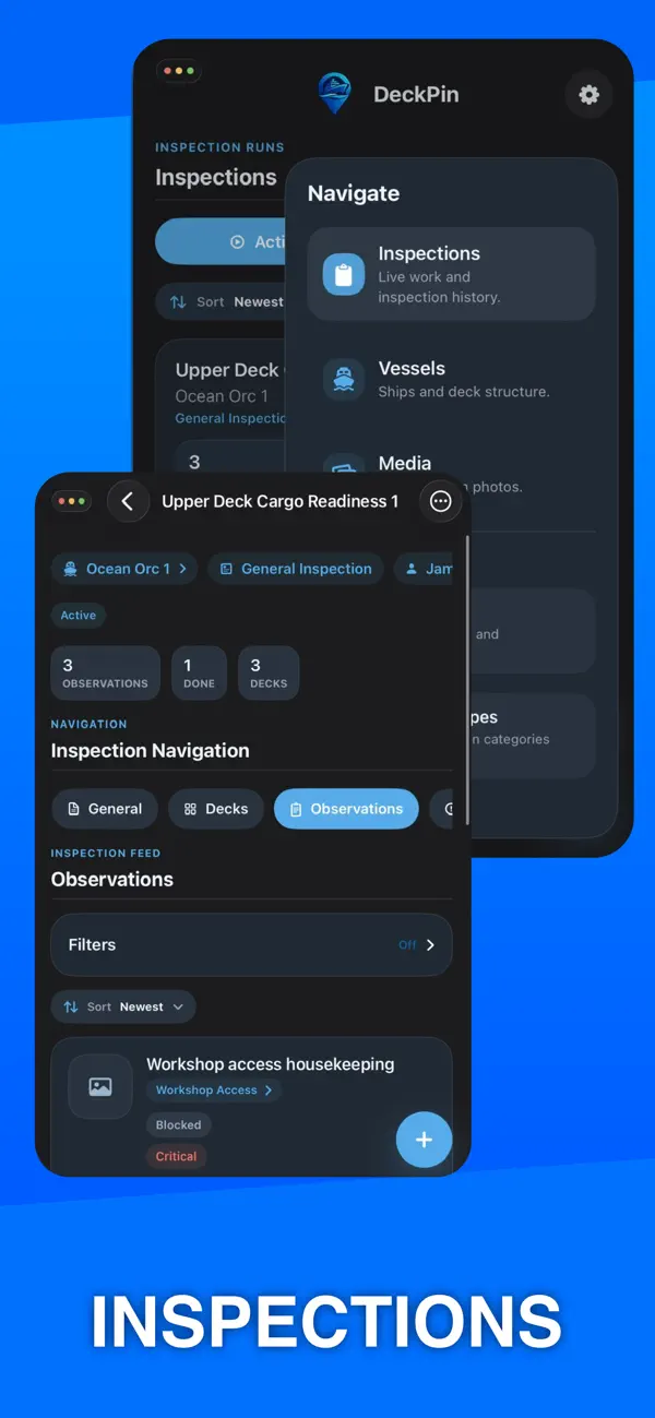 Screenshot #1 pour DeckPin: Ship Inspections