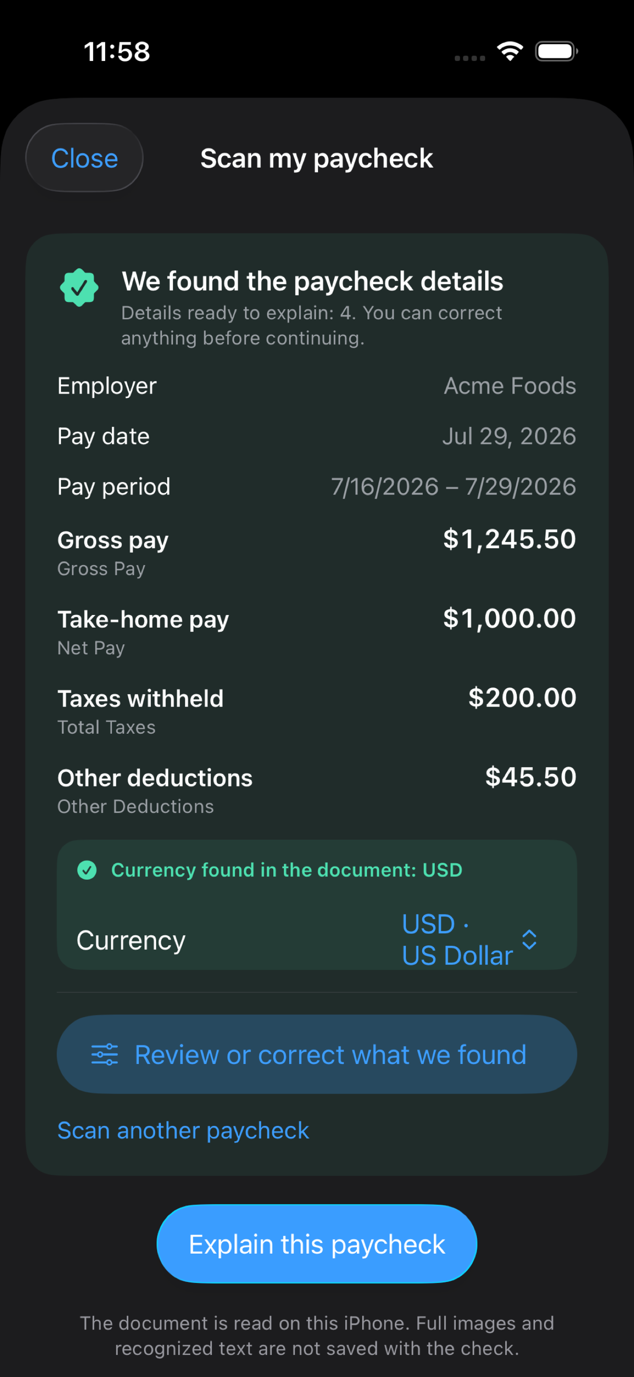 Paycheck Radar: Pay Tracker screenshot 5
