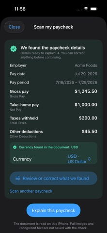 Paycheck Radar: Pay Tracker Screenshot 5 of 6
