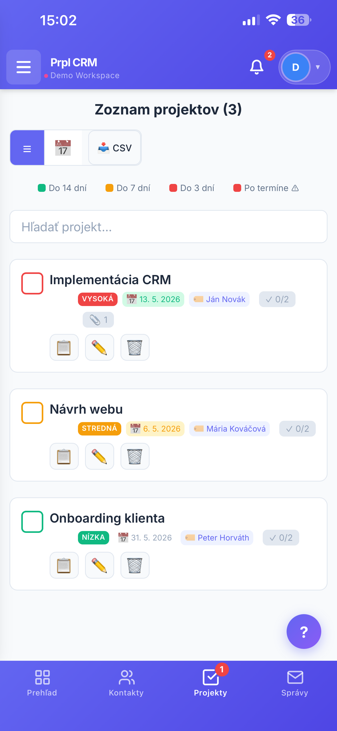Prpl CRM screenshot 3