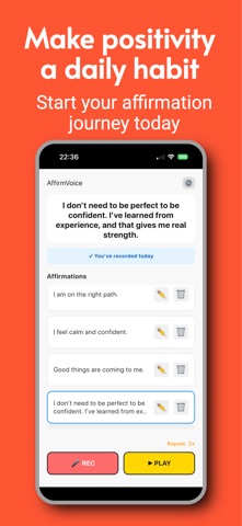 AffirmVoice:Voice Affirmations Screenshot 5 of 5
