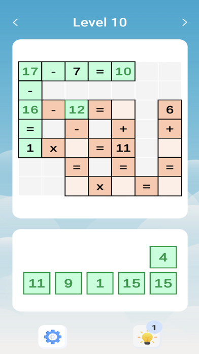 パズル数学 ナンバークロスゲームのおすすめ画像1