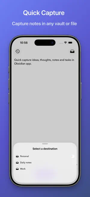 Quick Capture - Vault notes screenshot 3