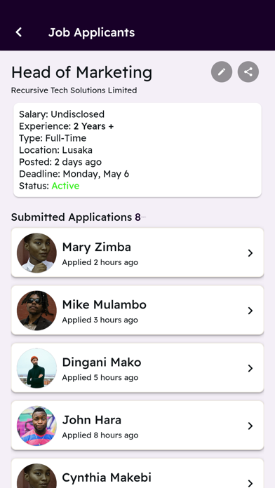 JobConnect Zambia Screenshot