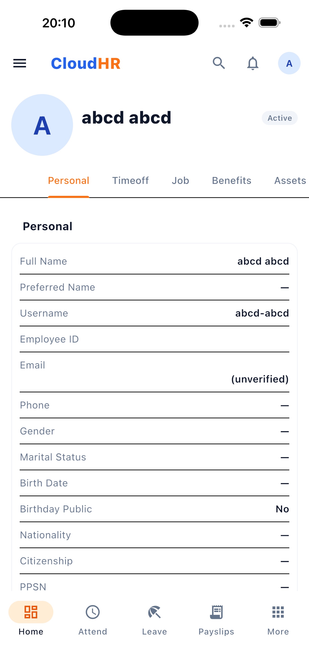 Screenshot 10 of CloudHR.