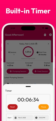 Pumping Tracker - Breast Milk screenshot