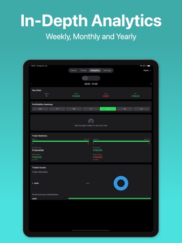 Trading Journal: AlphaTrades iPad screenshot