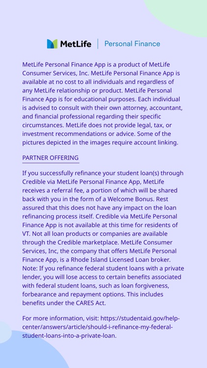 MetLife Personal Finance App screenshot-7