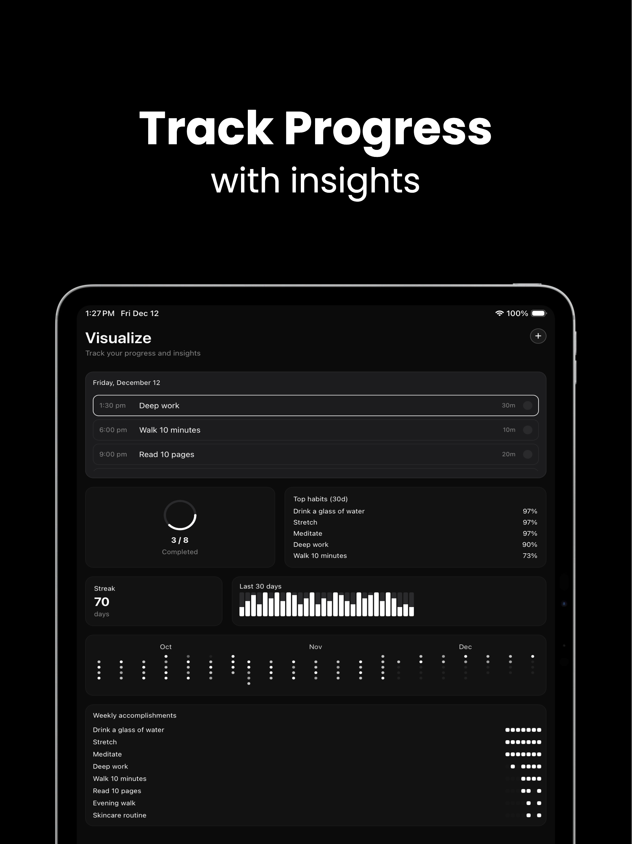 Habit Tracker - Elevate screenshot 8