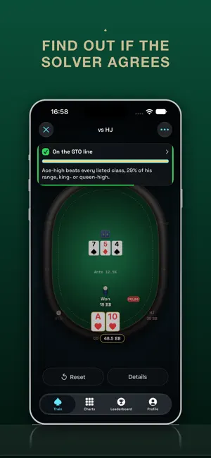 GT_O: GTO Poker Trainer screenshot 2
