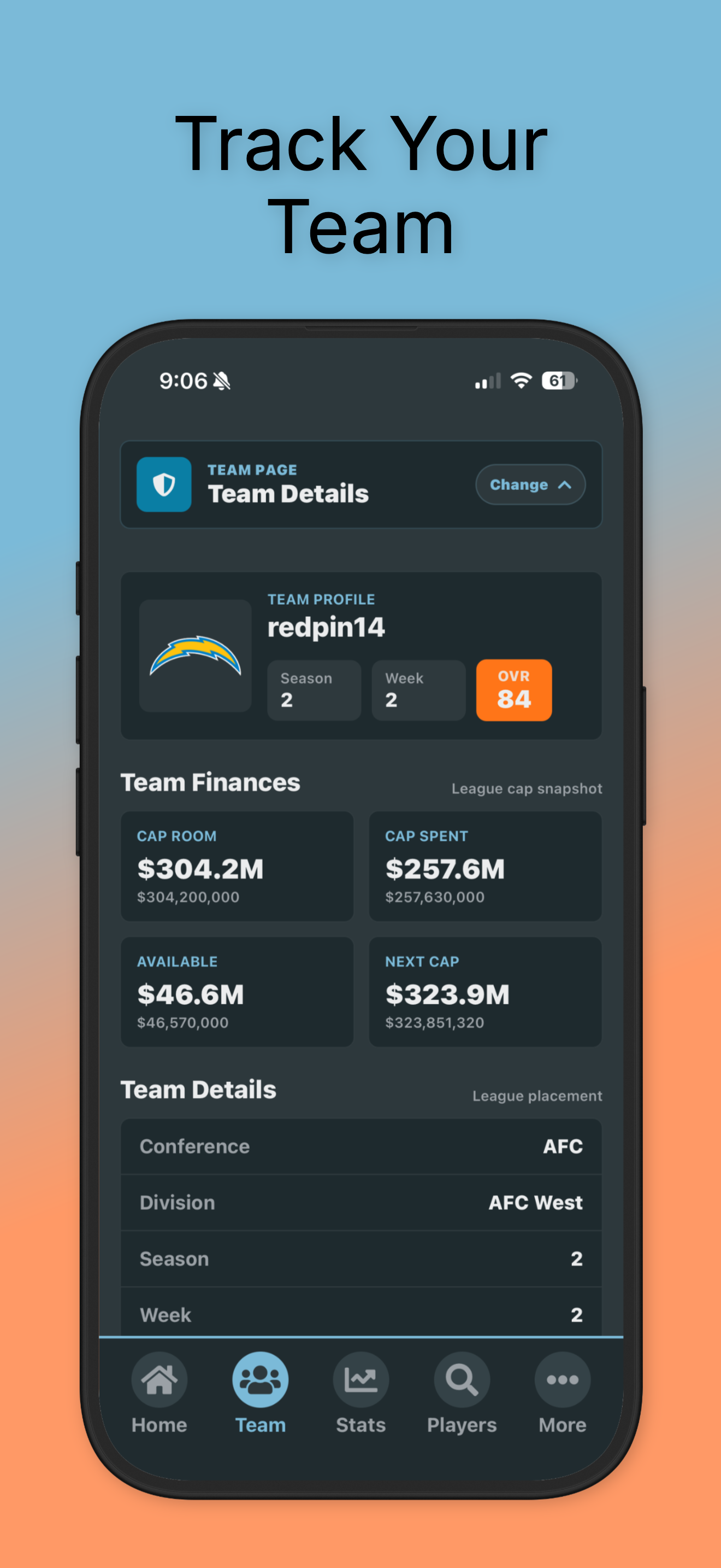 Dynasty Dashboard screenshot 2