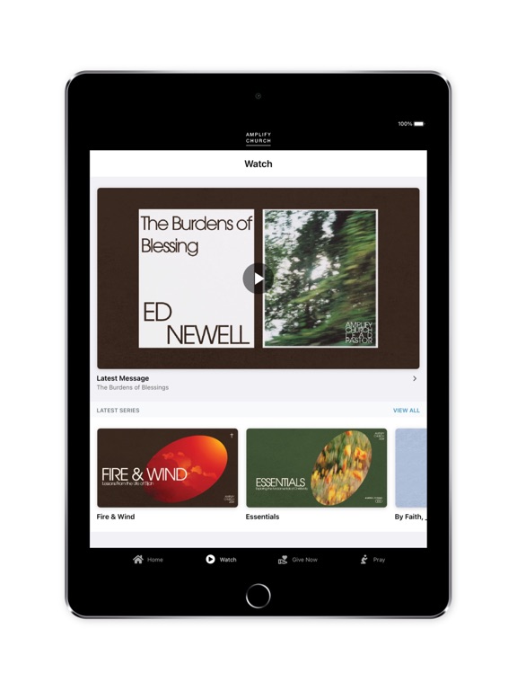 Amplify Church iPad screenshot 3 - Lifestyle app