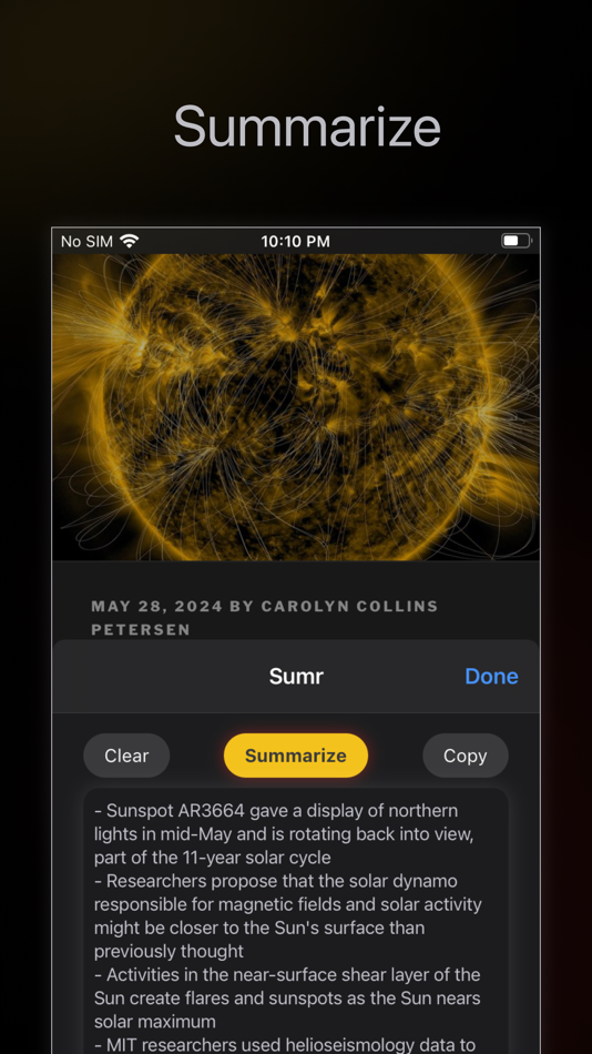 #1. Sumr tldr (iOS) 게시자: Pavel Larionov