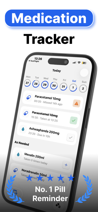 Medication Tracker: Reminder Screenshot 1 of 3