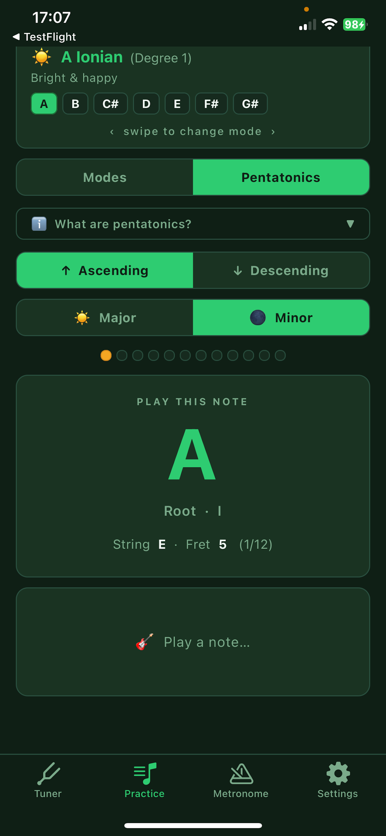 Guitar Tuner and Practice screenshot 8