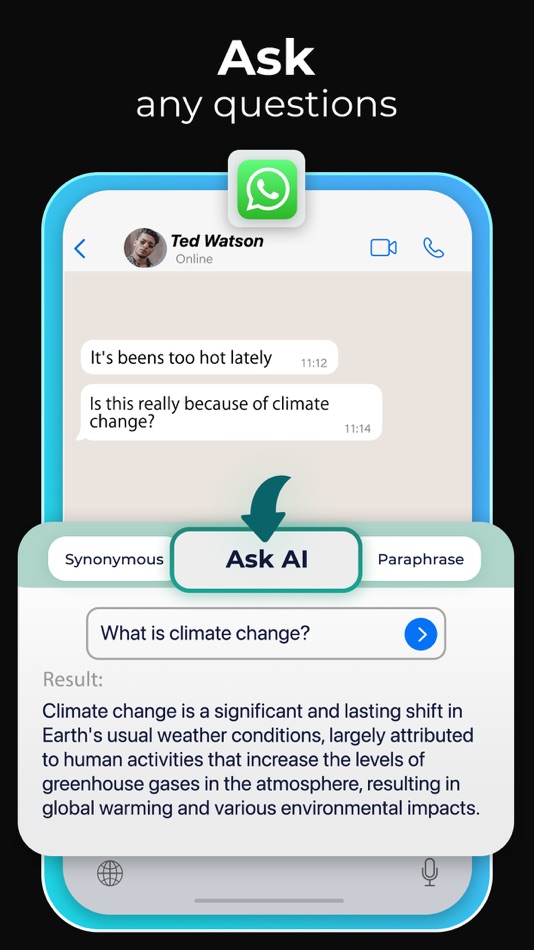 #2. W Keyboard AI Assistant (iOS) 由: Wowoo Dijital Hizmetler Limited Sirketi