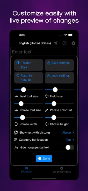 TypingTalk AAC screenshot 3