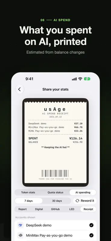 usAge: AI Quota Meter screenshot 6 of 7