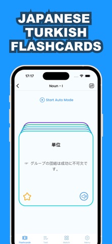 Learn Japanese & Turkish app screenshot
